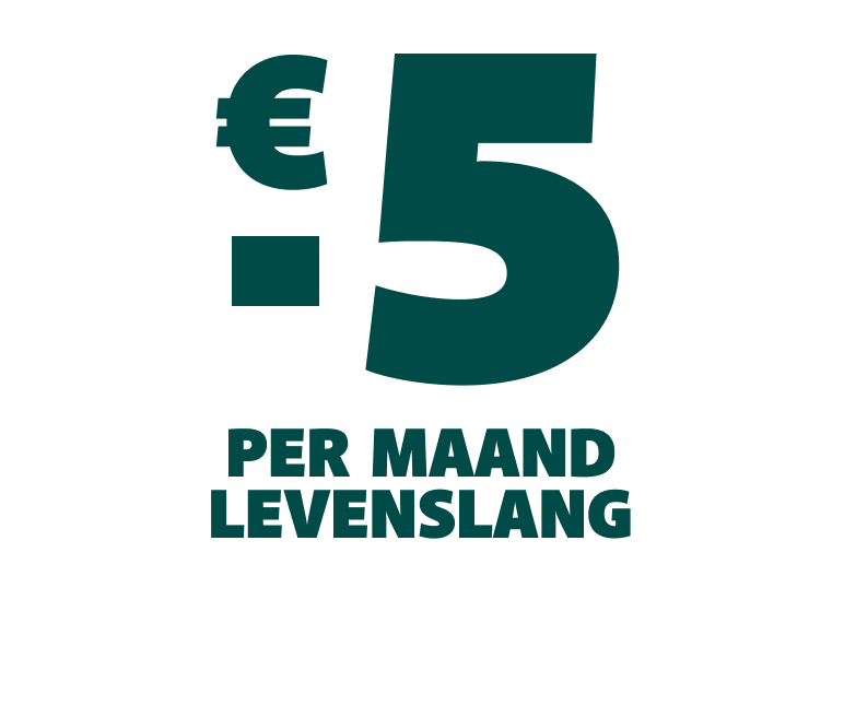 -5€ per maand levenslang op uw abonnement