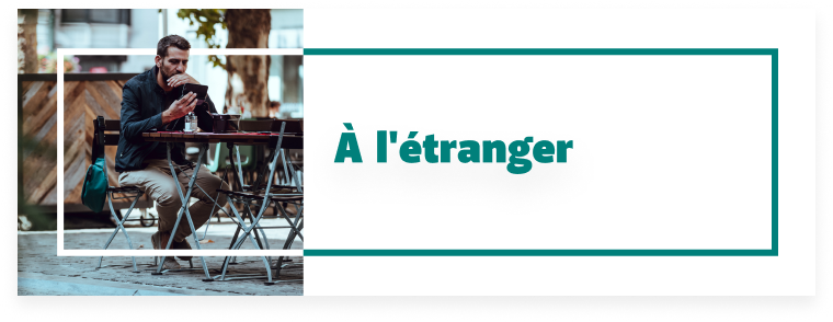 À l'etranger